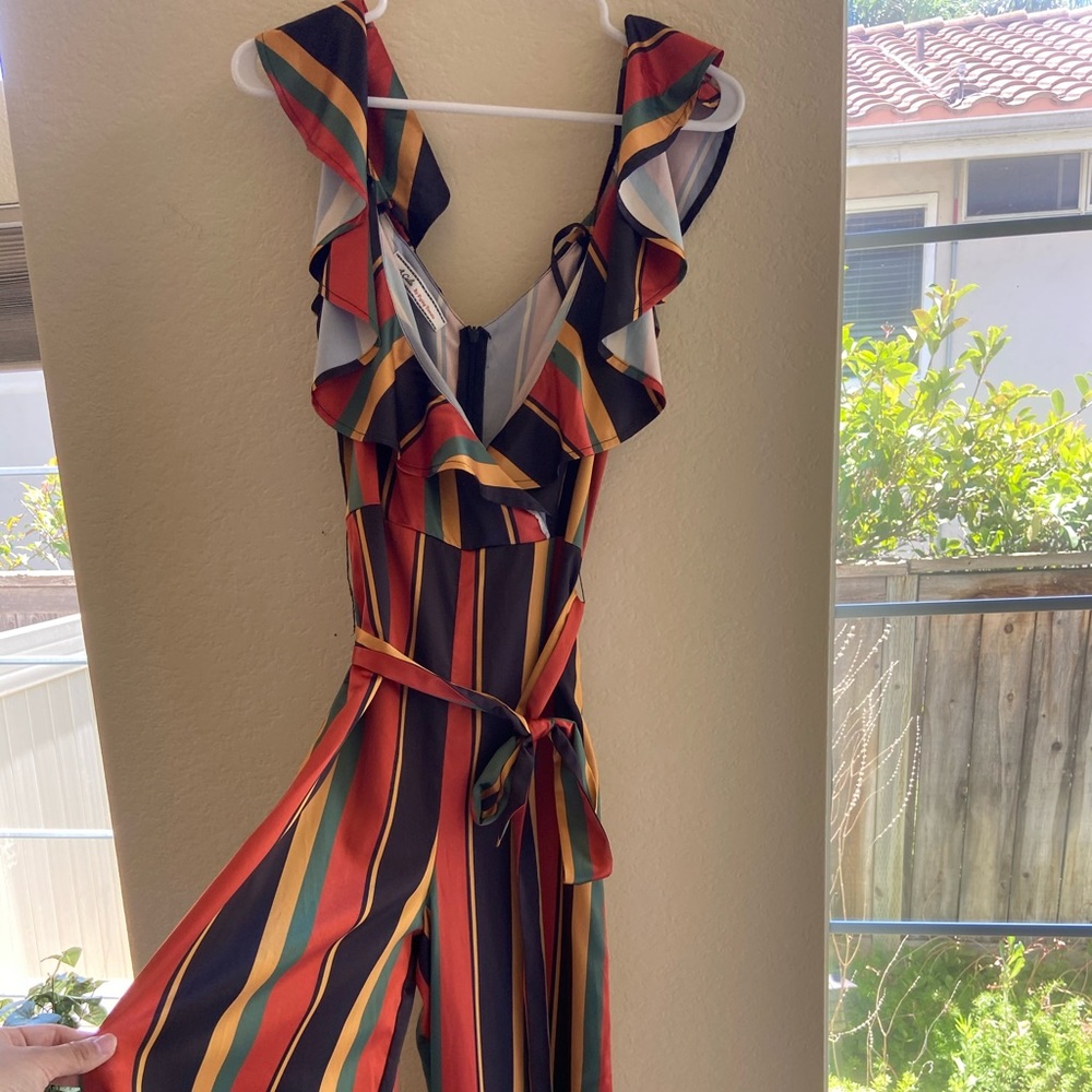 Flying tomato striped Jumpsuit